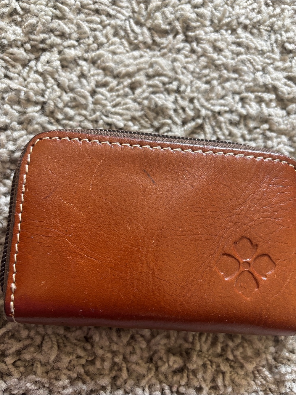 Patricia Nash Brown Leather Coin Purse and Key Wallet - Picture 2 of 10